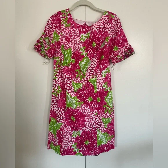 Lilly Pulitzer Jubilee Shift Dress Zinnia Print Size 2 - Picture 1 of 4